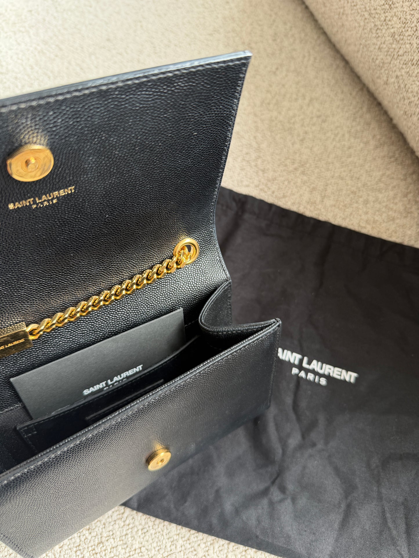 Saint Laurent Kate Black crossbody