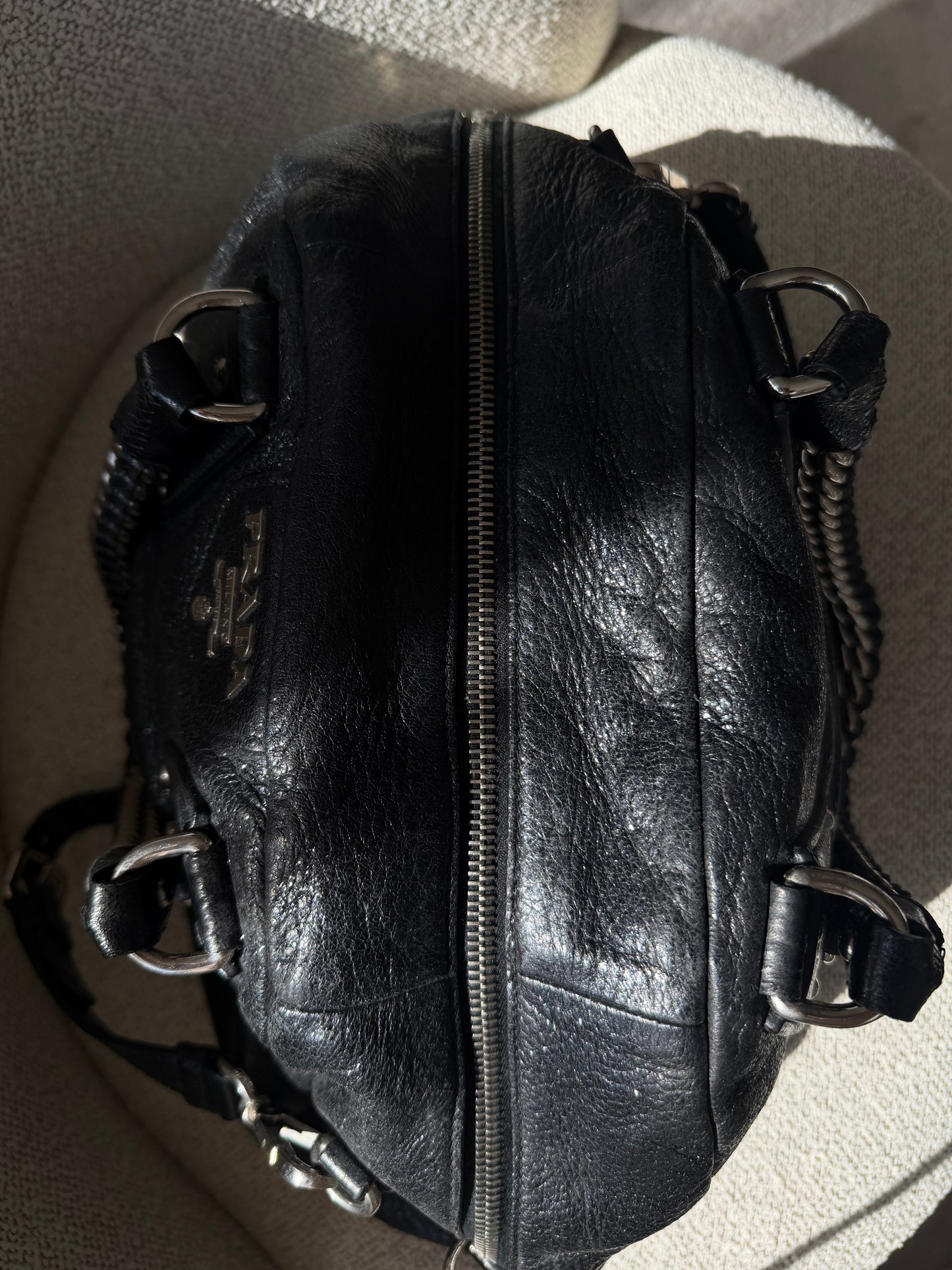 Prada Chain Leather Shoulder Bag
