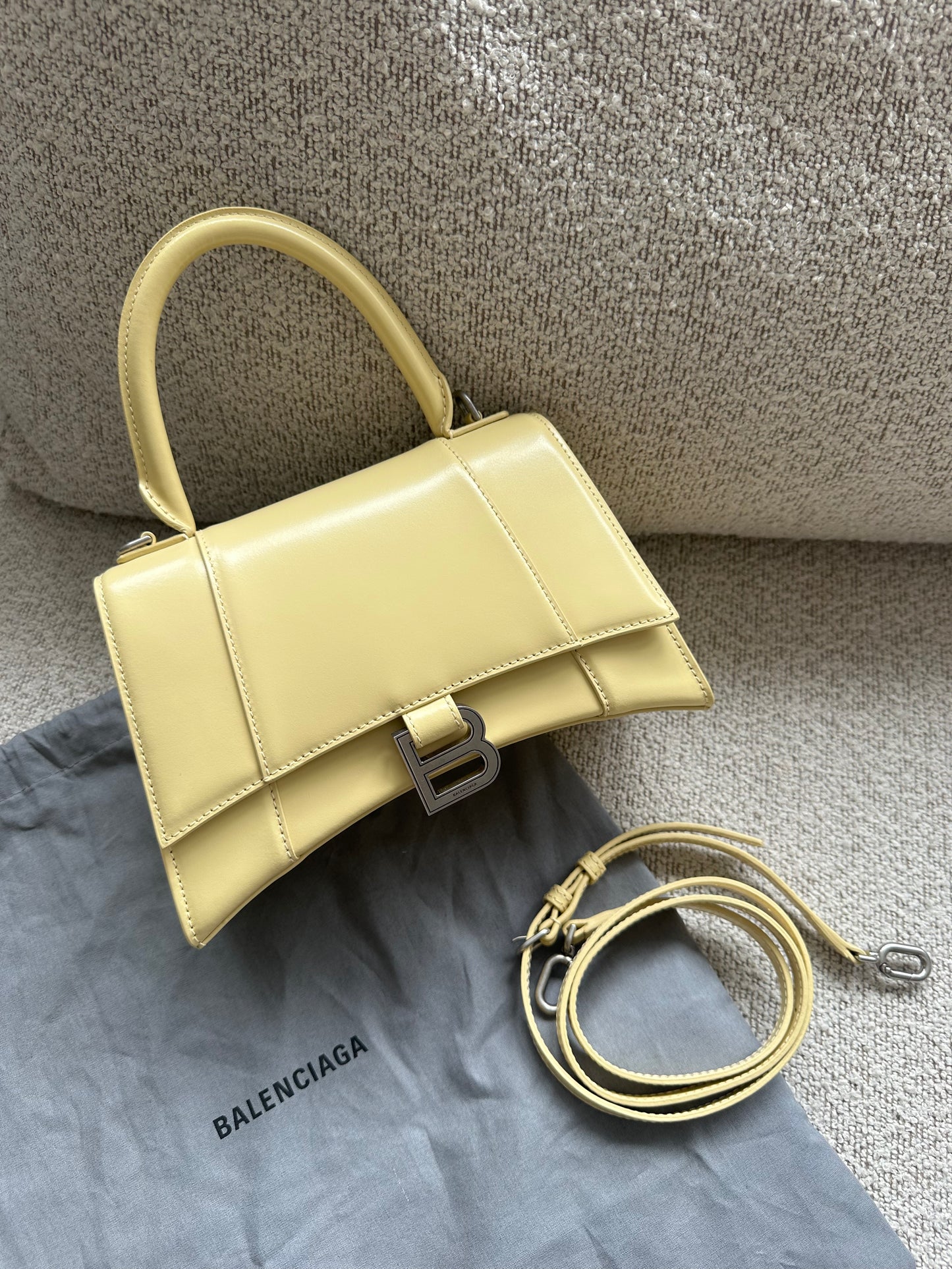 Balenciaga Hourglass bag - Butter Yellow