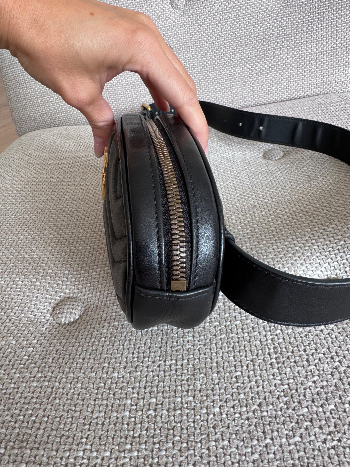 Gucci Black Marmont Belt bag