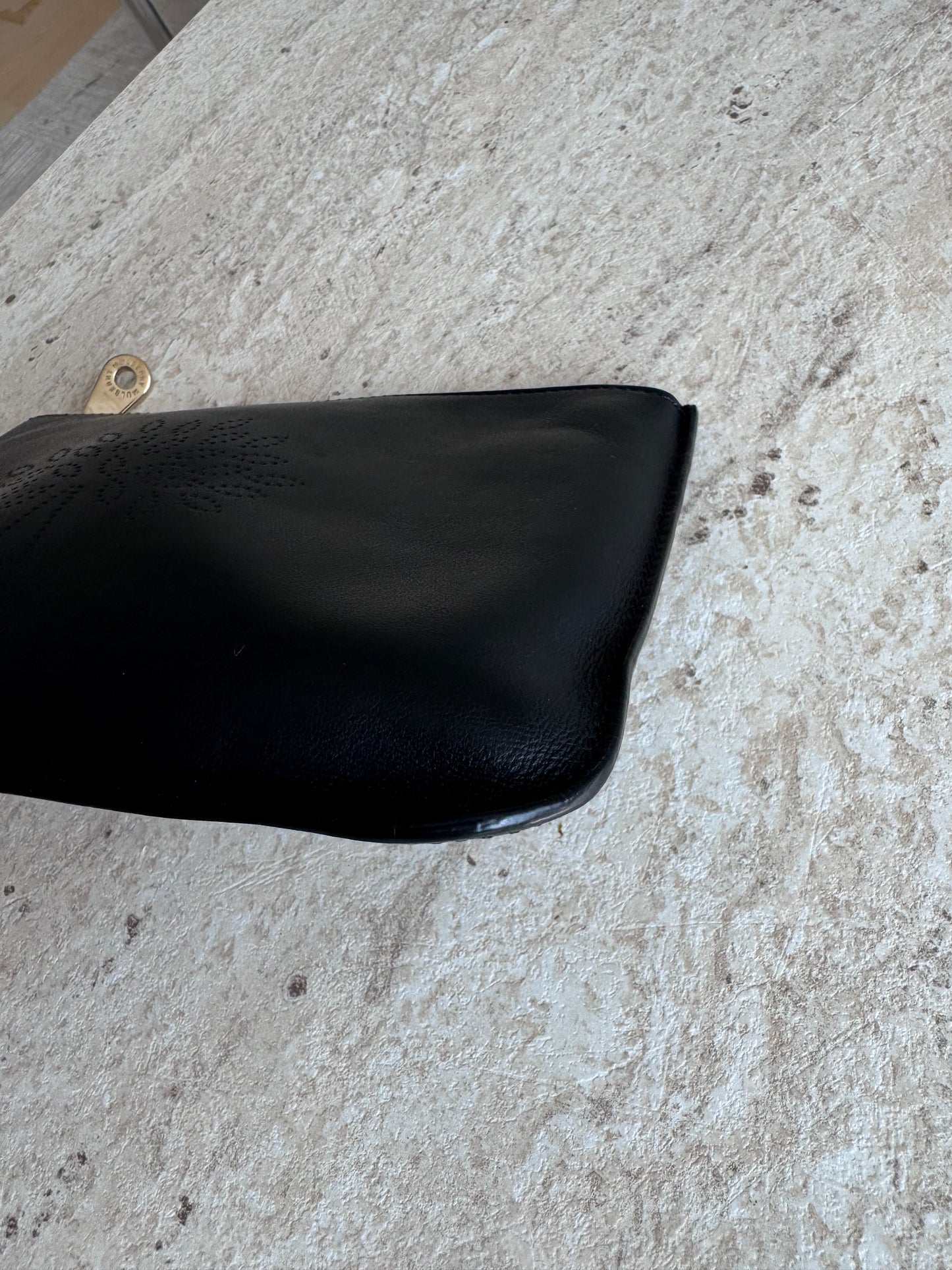 Mulberry Blossom Zip Black Clucth