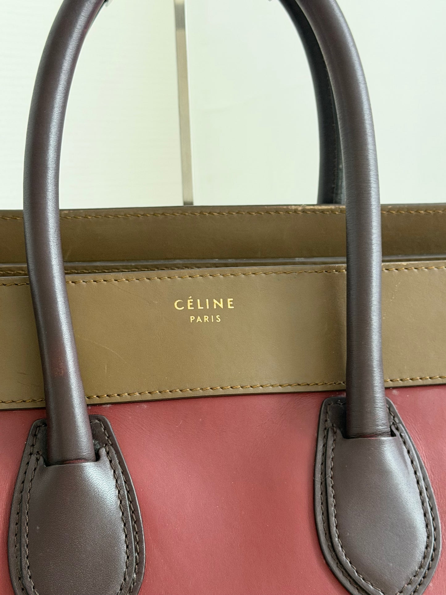 Céline Luggage Tote – Tri-Color