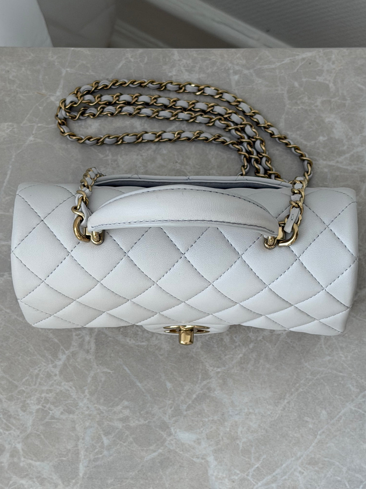 Chanel Mini Rectangular Top Handle Flap Bag