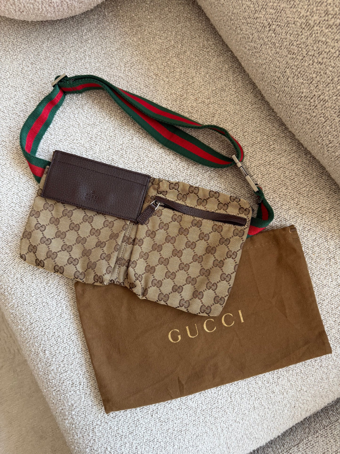 Gucci GG Monogram Bum Bag - brun