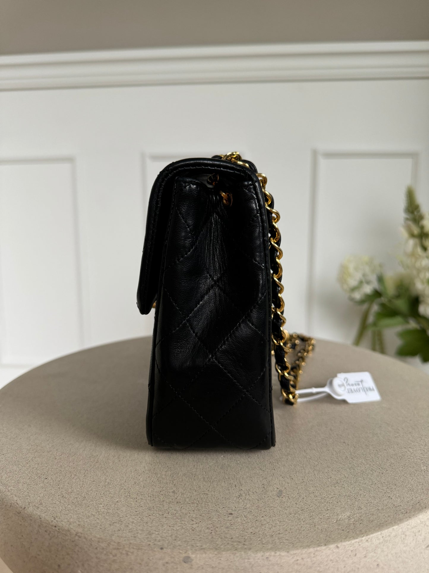 Chanel mini 20 Black classic flap bag