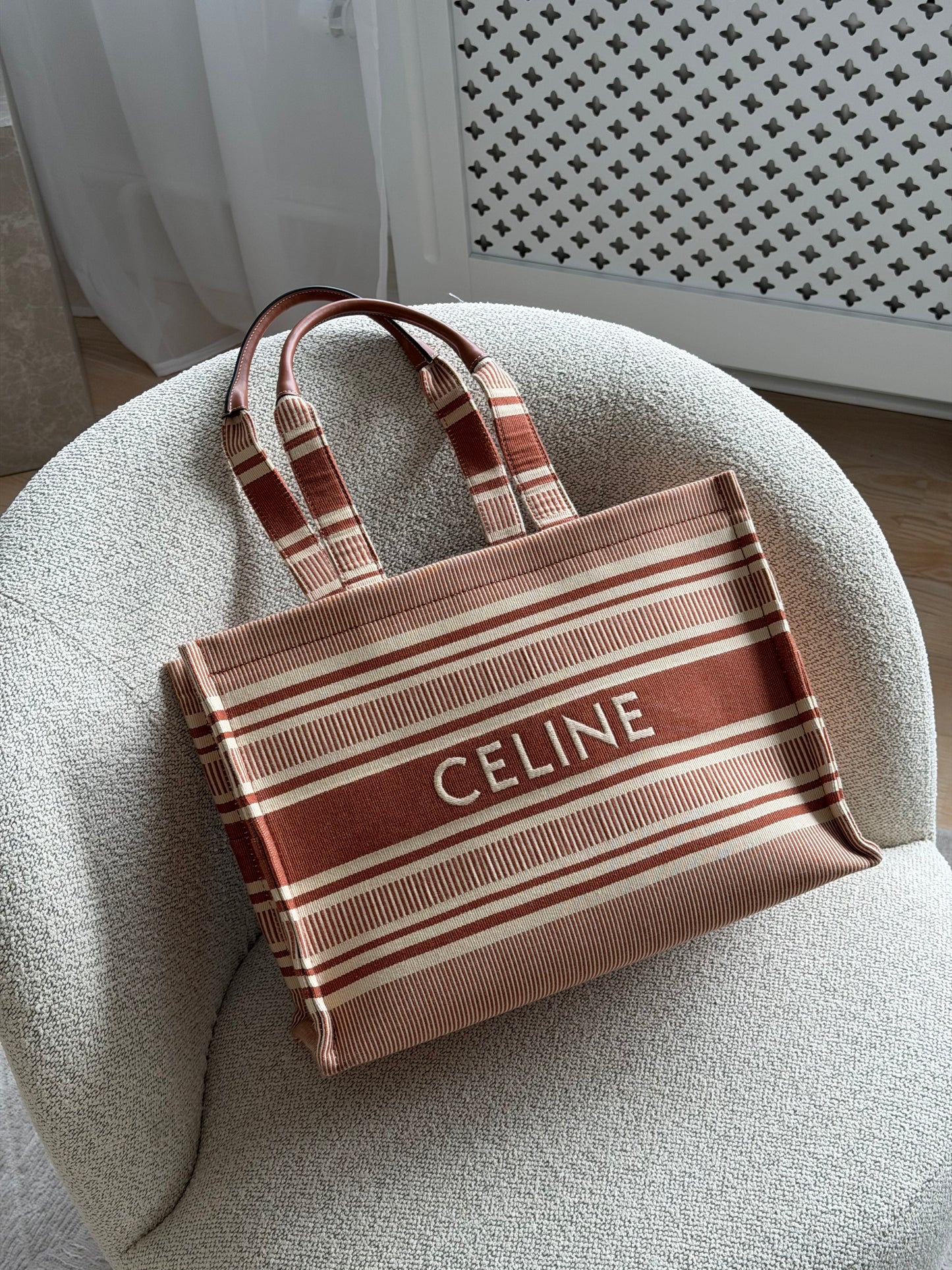 CELINE Cabas Thais Large Tote – Brun/Beige