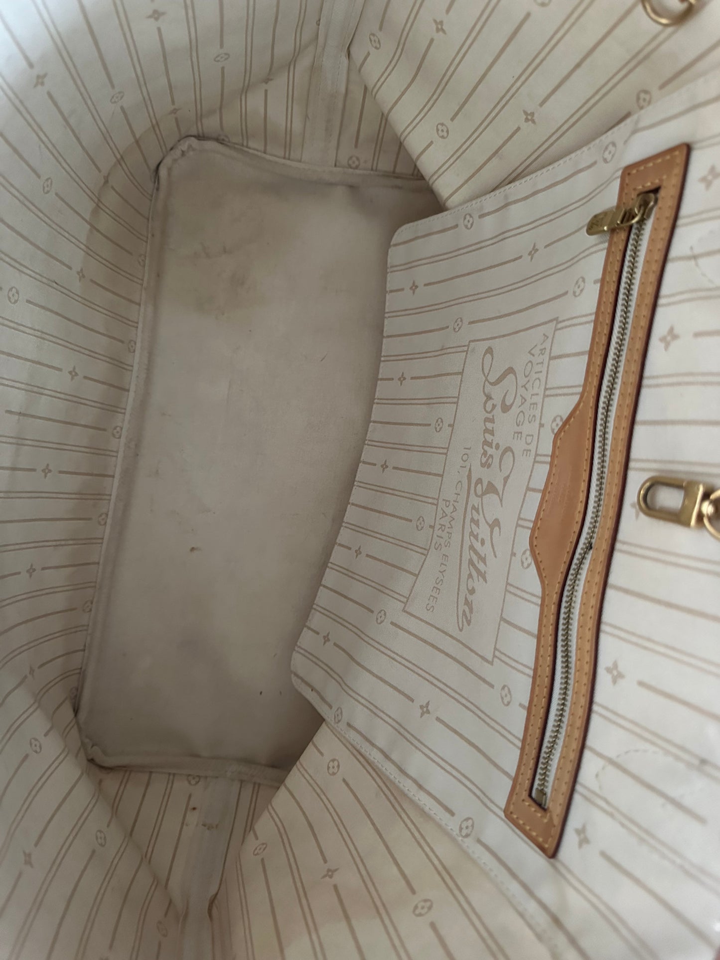 Louis Vuitton Neverfull GM Damier Azur Canvas