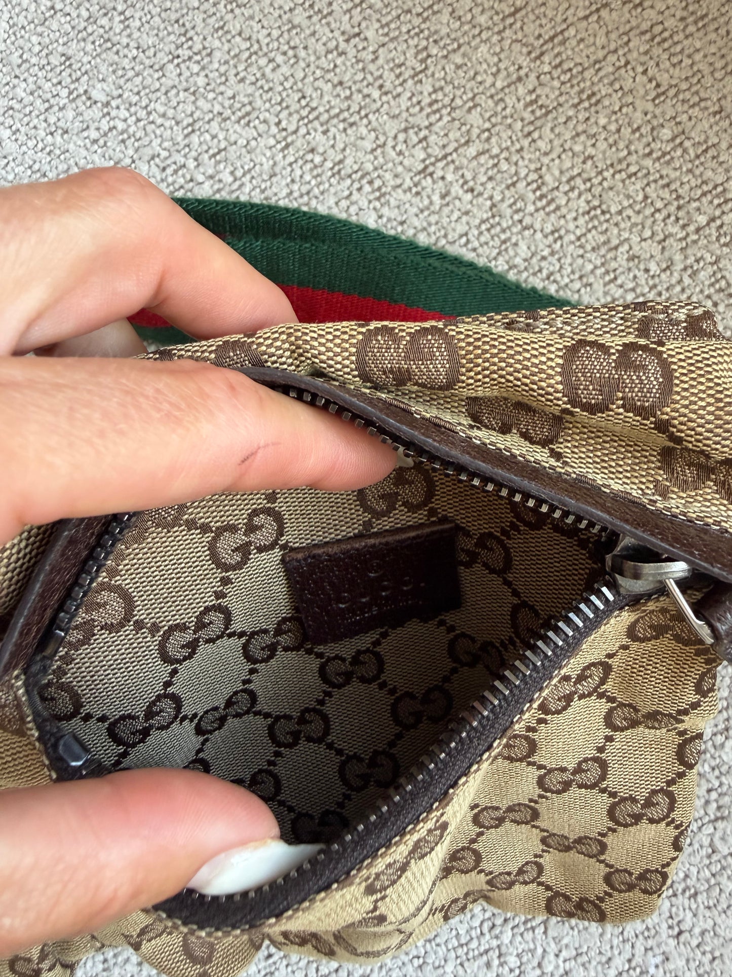 Gucci GG Monogram Bum Bag - brun
