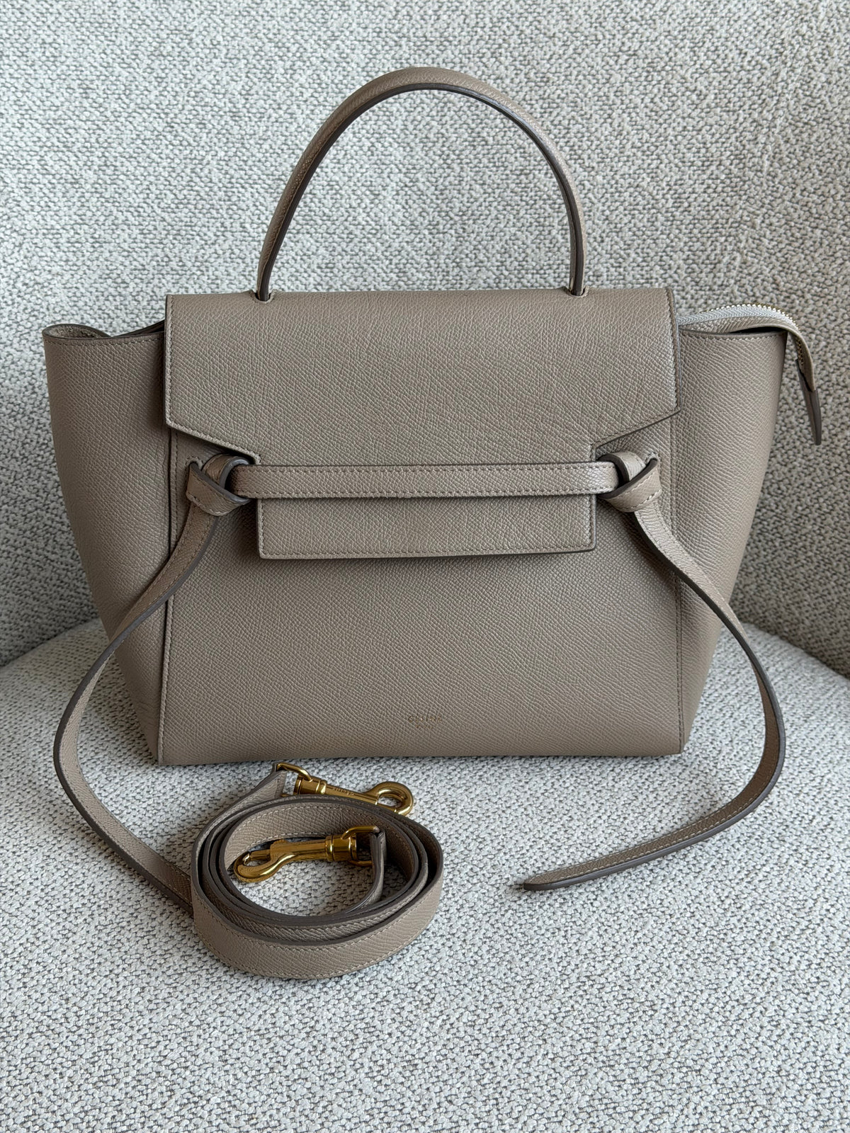 Celine Micro Belt Bag – Beige