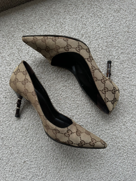 Gucci GG stiletter - Monogram Canvas