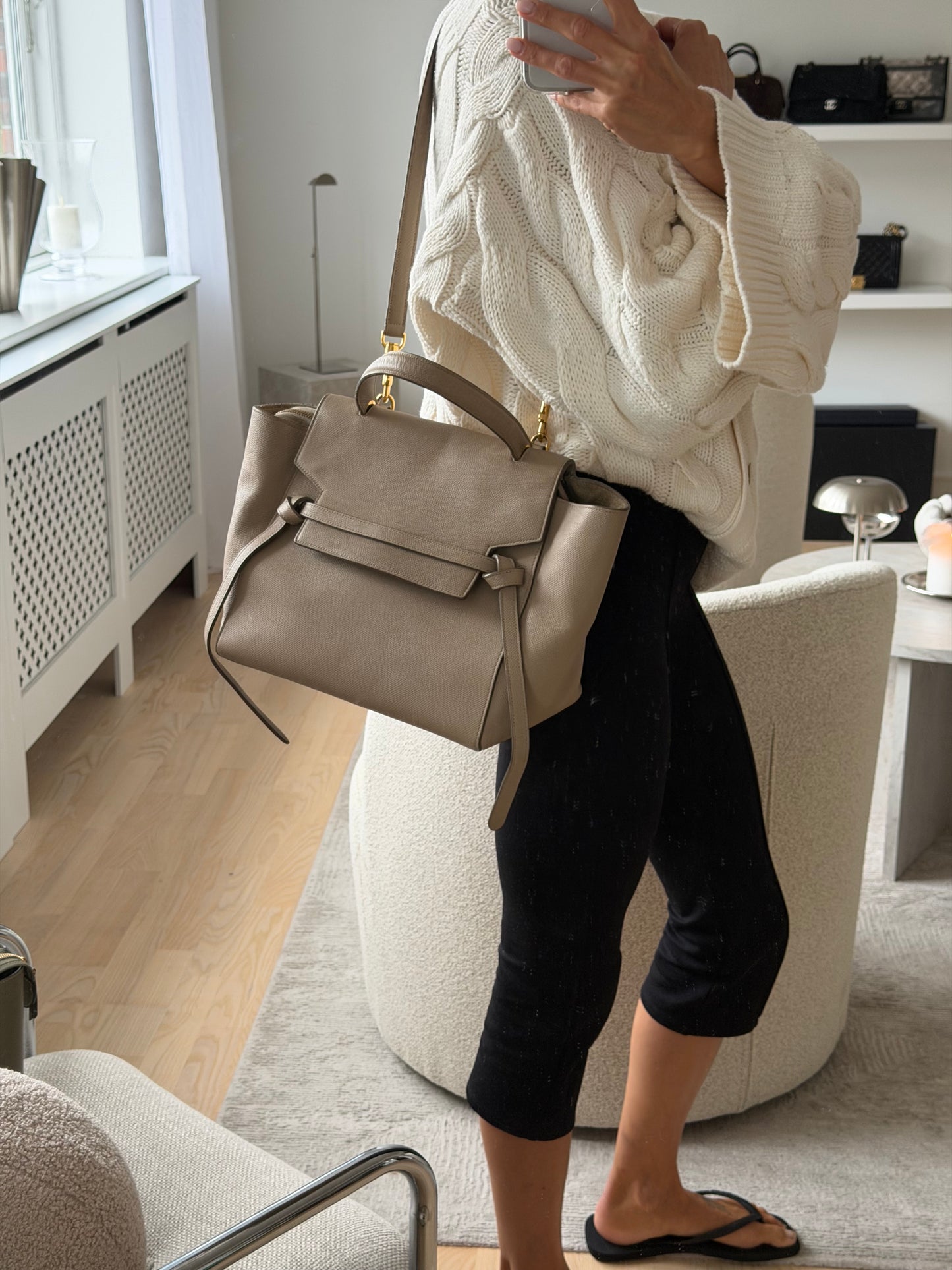Céline Belt Bag – Light Taupe