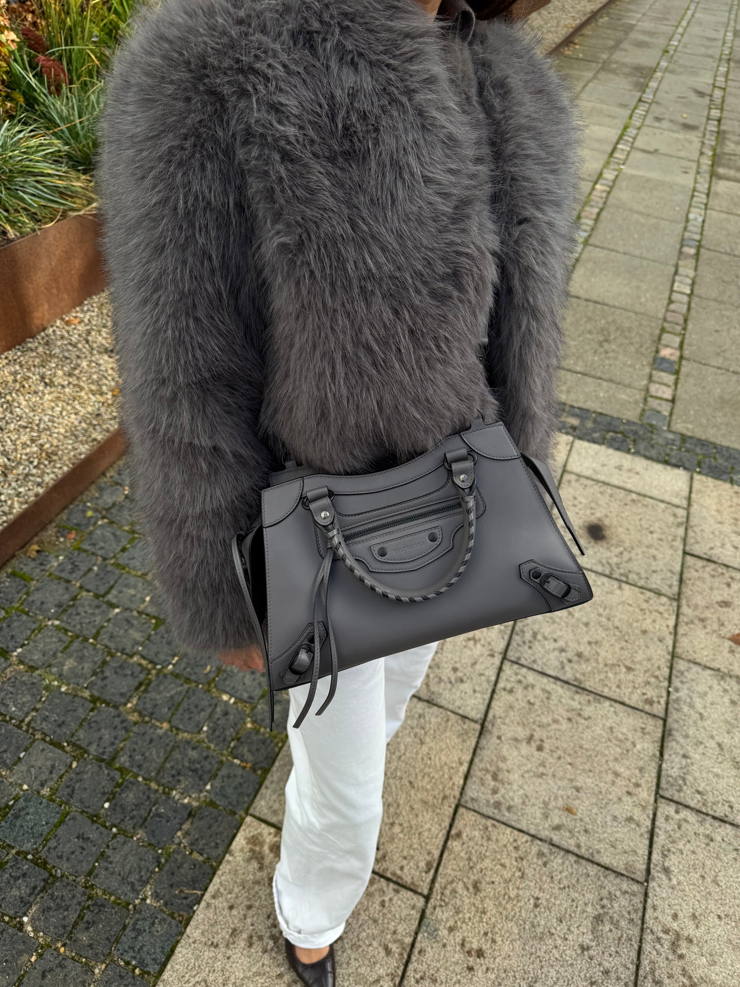 Balenciaga Neo Classic Small Top Handle Bag – Dark Grey