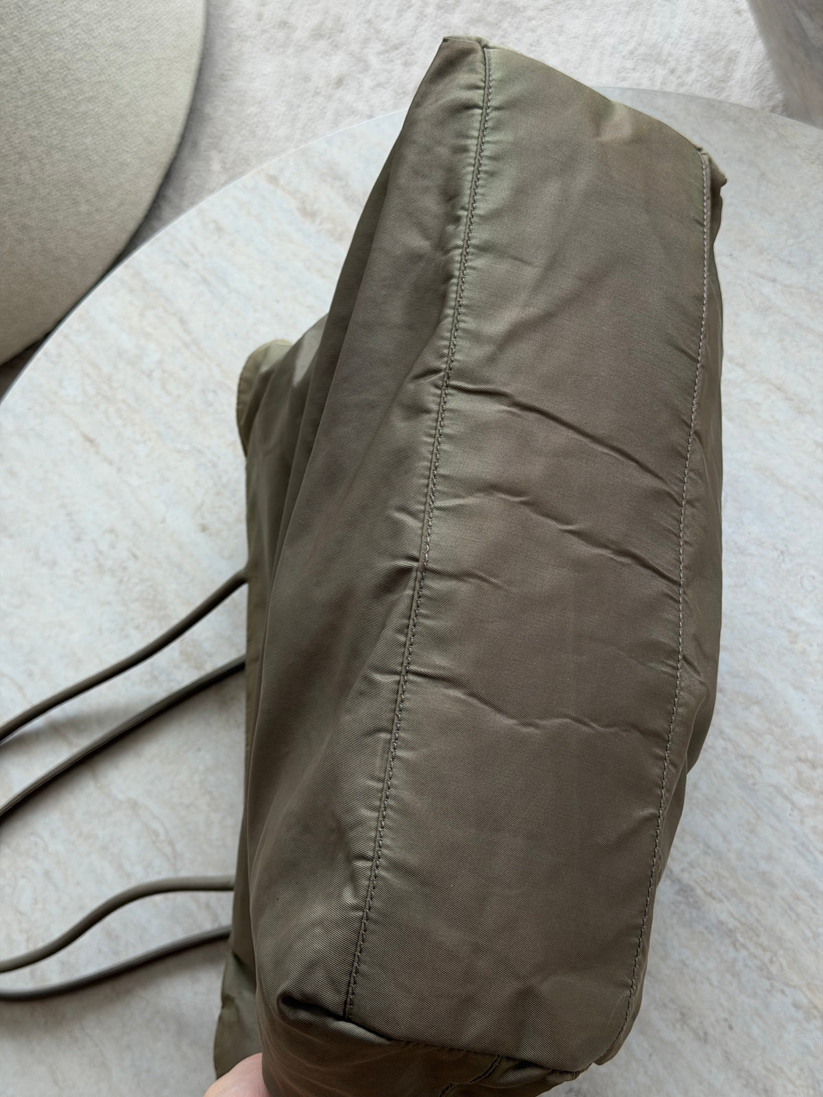 Prada Vintage Nylon Tote Bag – Khaki Green