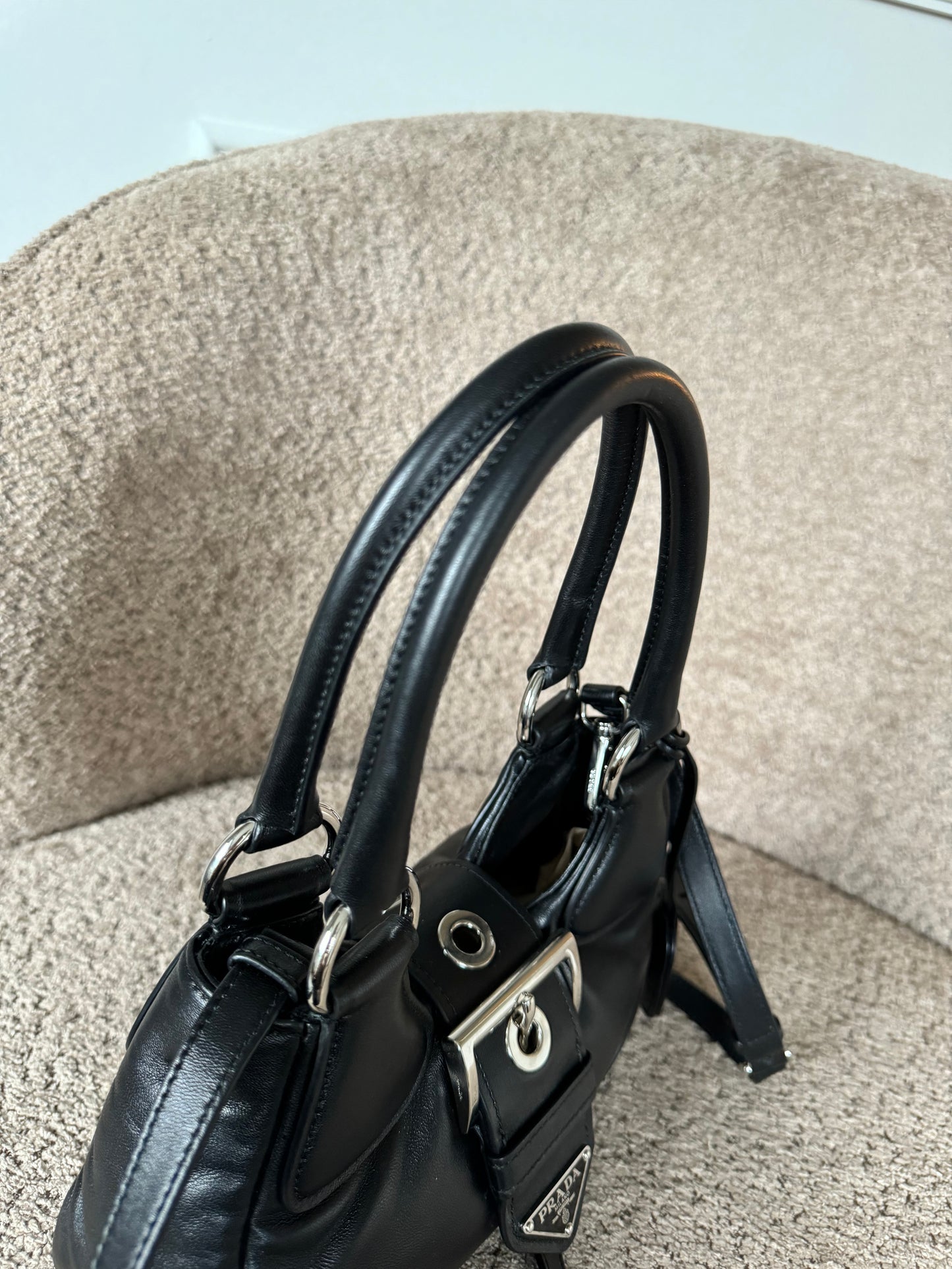 Prada Moon Black Nappa-Leather Bag