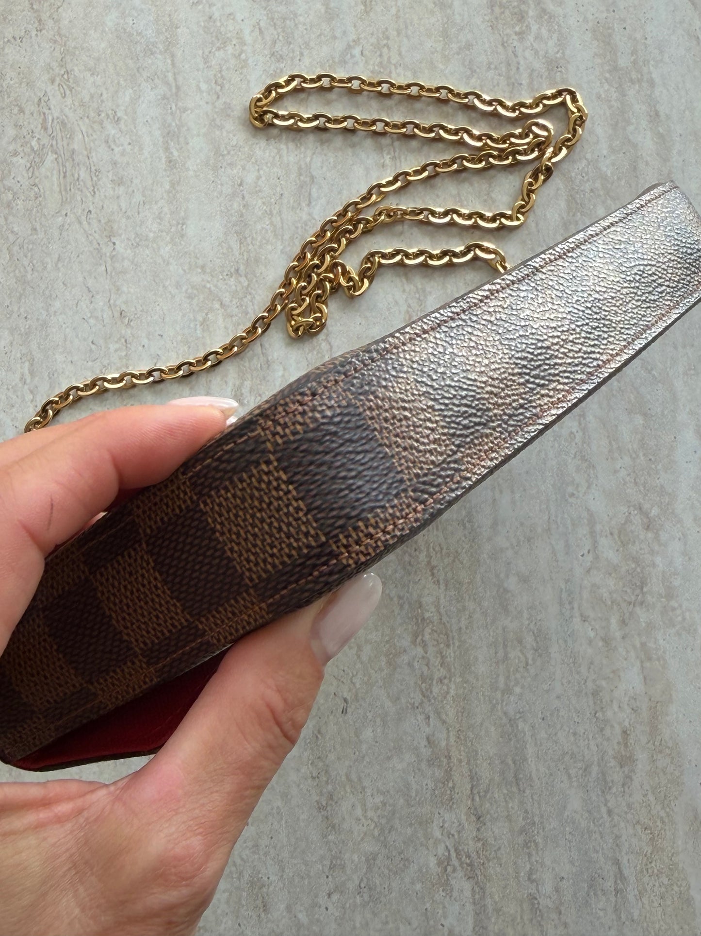 Louis Vuitton Félicie Pochette – Damier Ebène