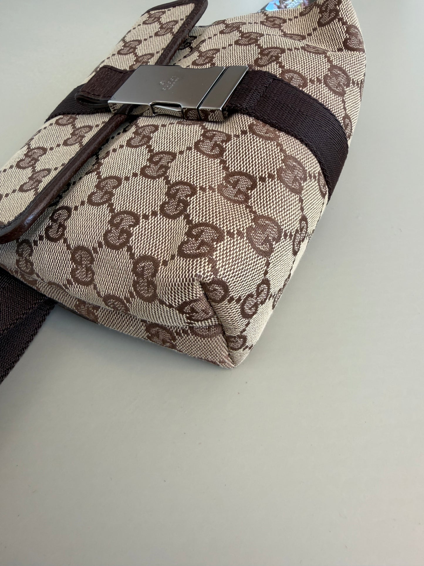 Gucci GG brown Canvas Belt Bag