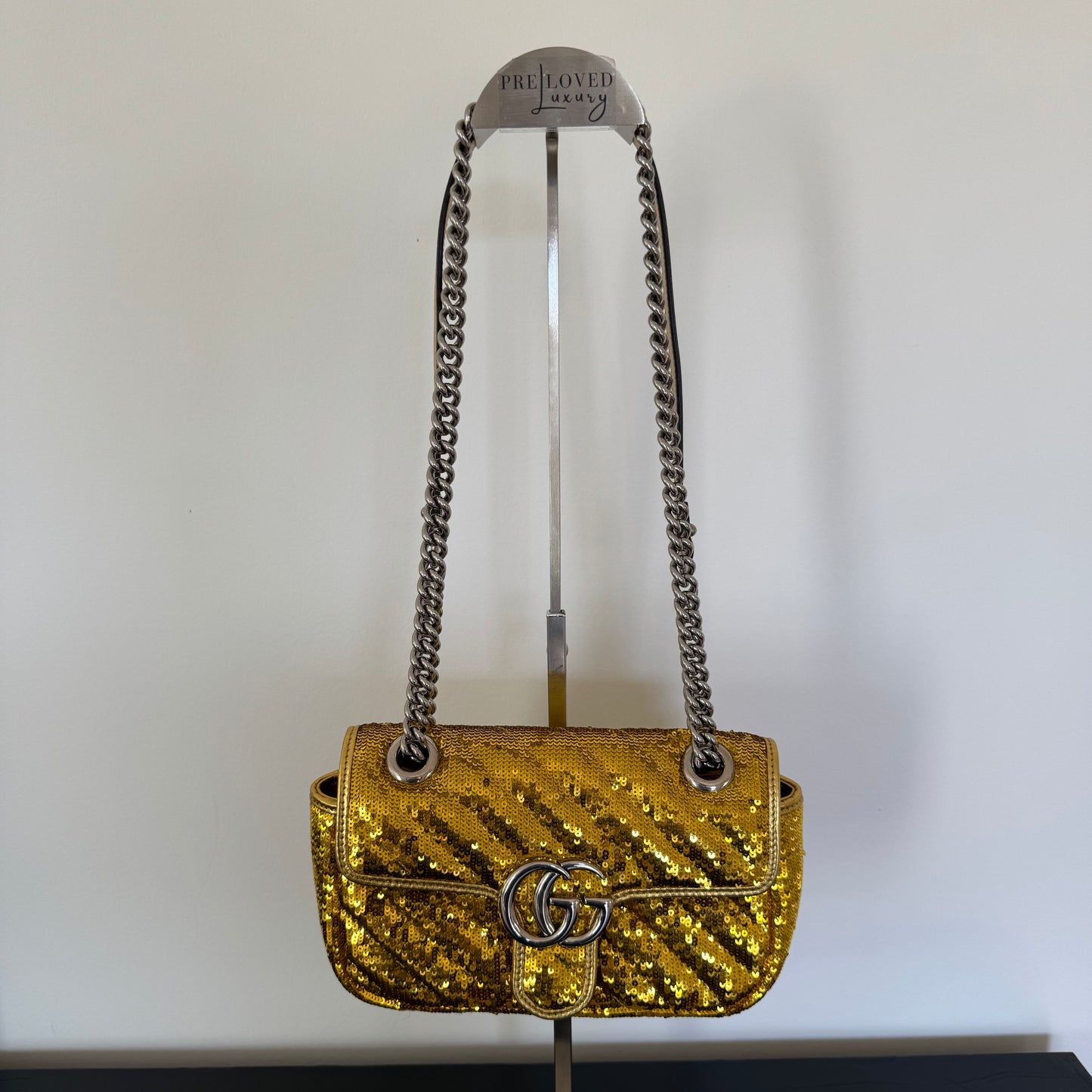 Gucci Marmont gold Glitter Bag