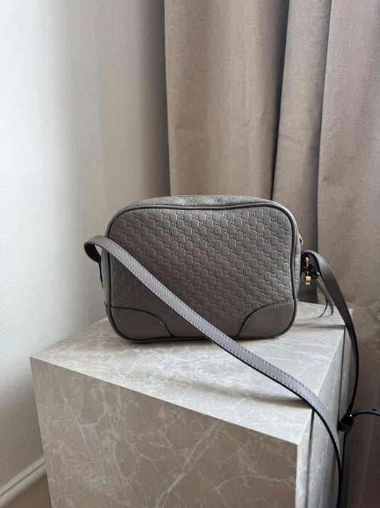 Gucci Taupe grey Guccisma Bree crossbody