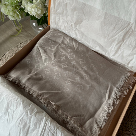Louis Vuitton Silk Wool Scarf