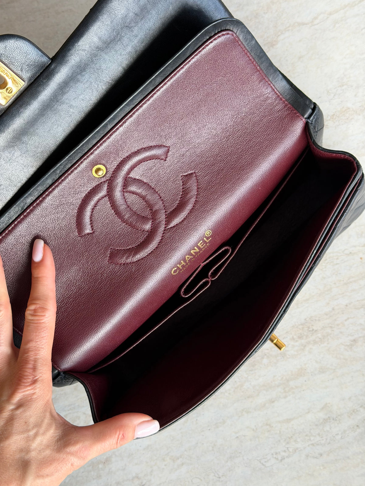 Chanel Medium Classic Double Flap – Black / 24K Gold-Plated Hardware