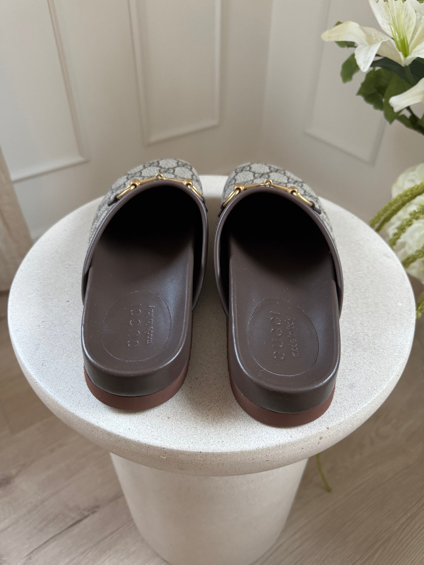 Gucci monogram Slippers