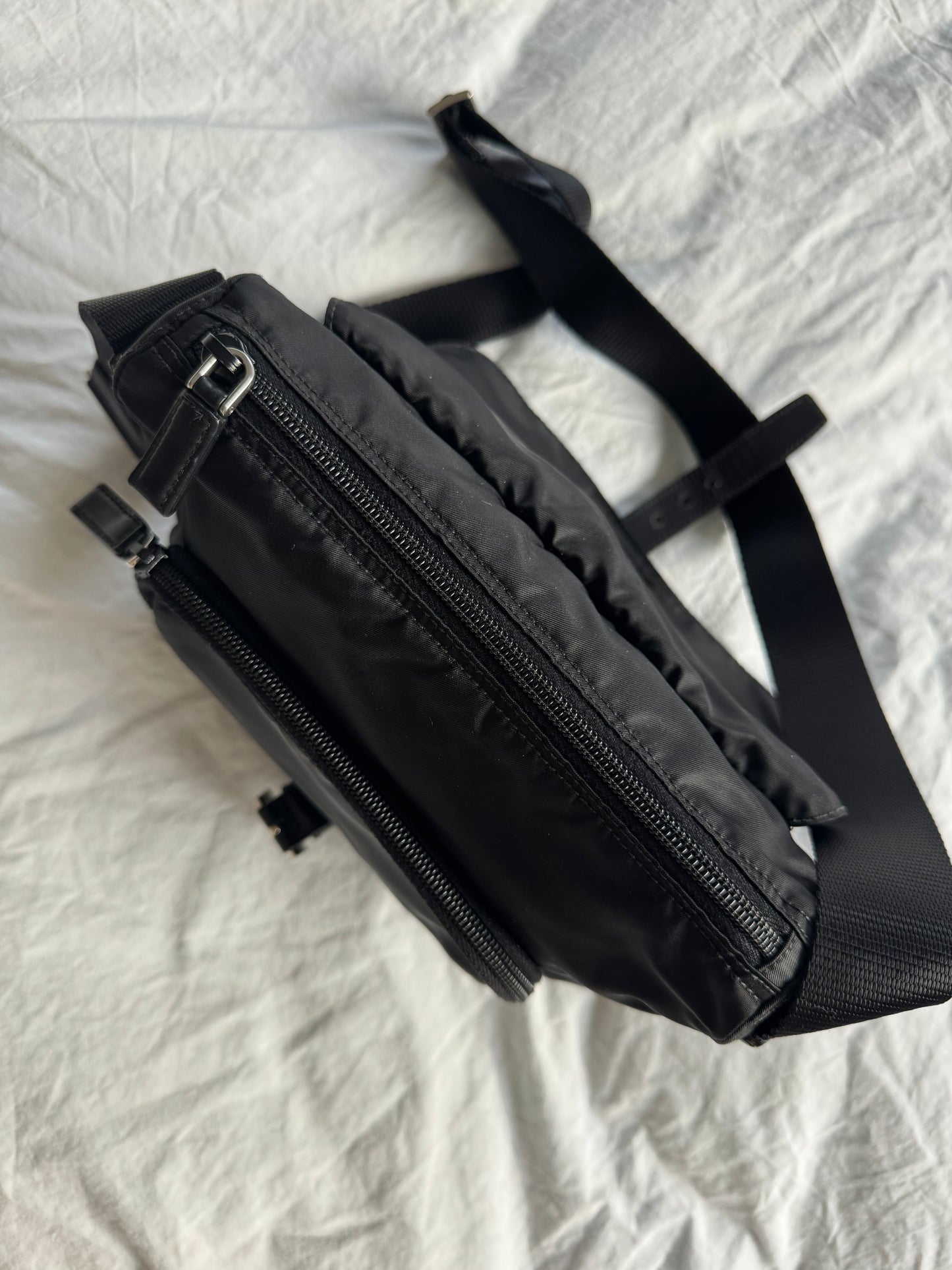 Prada Nylon Black Messenger Bag