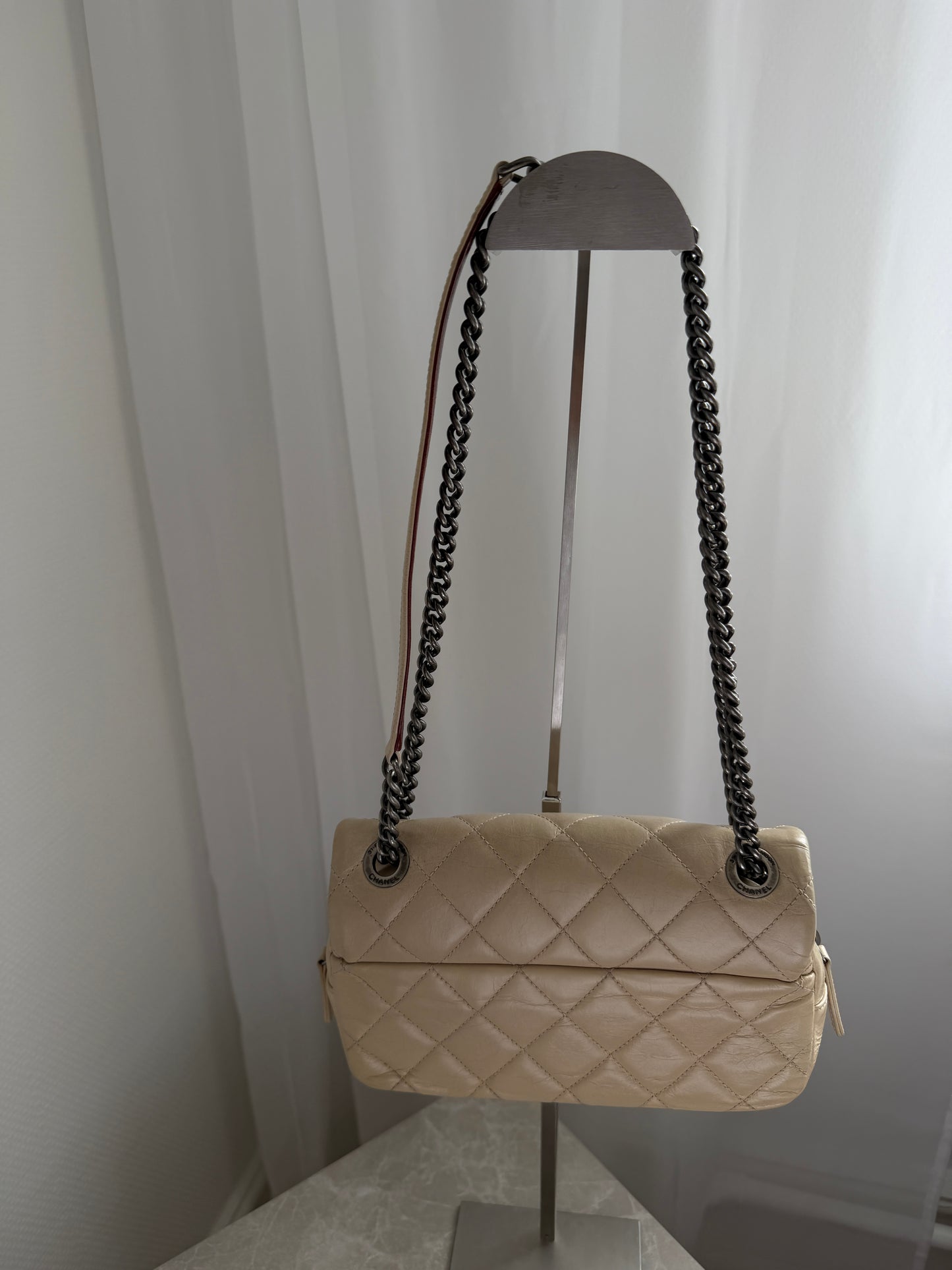 Chanel Quilted Flap Bag – Beige Lambskin