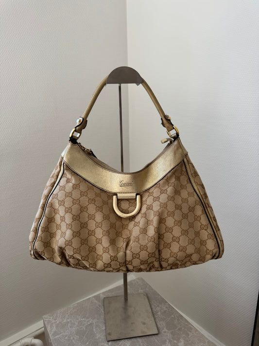 Gucci D-ring Abbey Taske guld