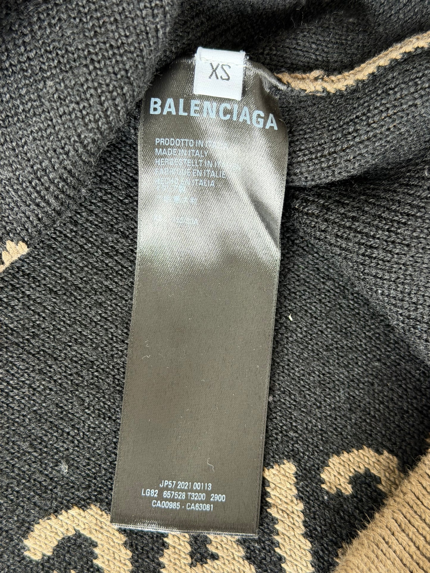 Balenciaga All Over Logo Knit – Str. XS