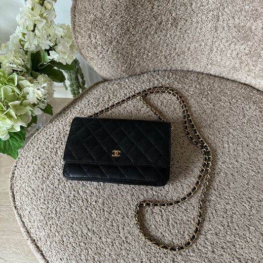 Chanel WOC Black Caviar GHW