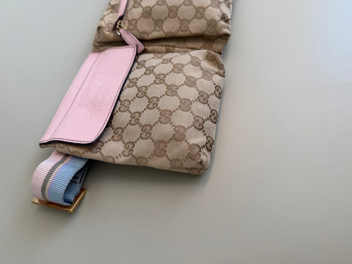 Gucci GG Canvas Belt Bag – Lyserød