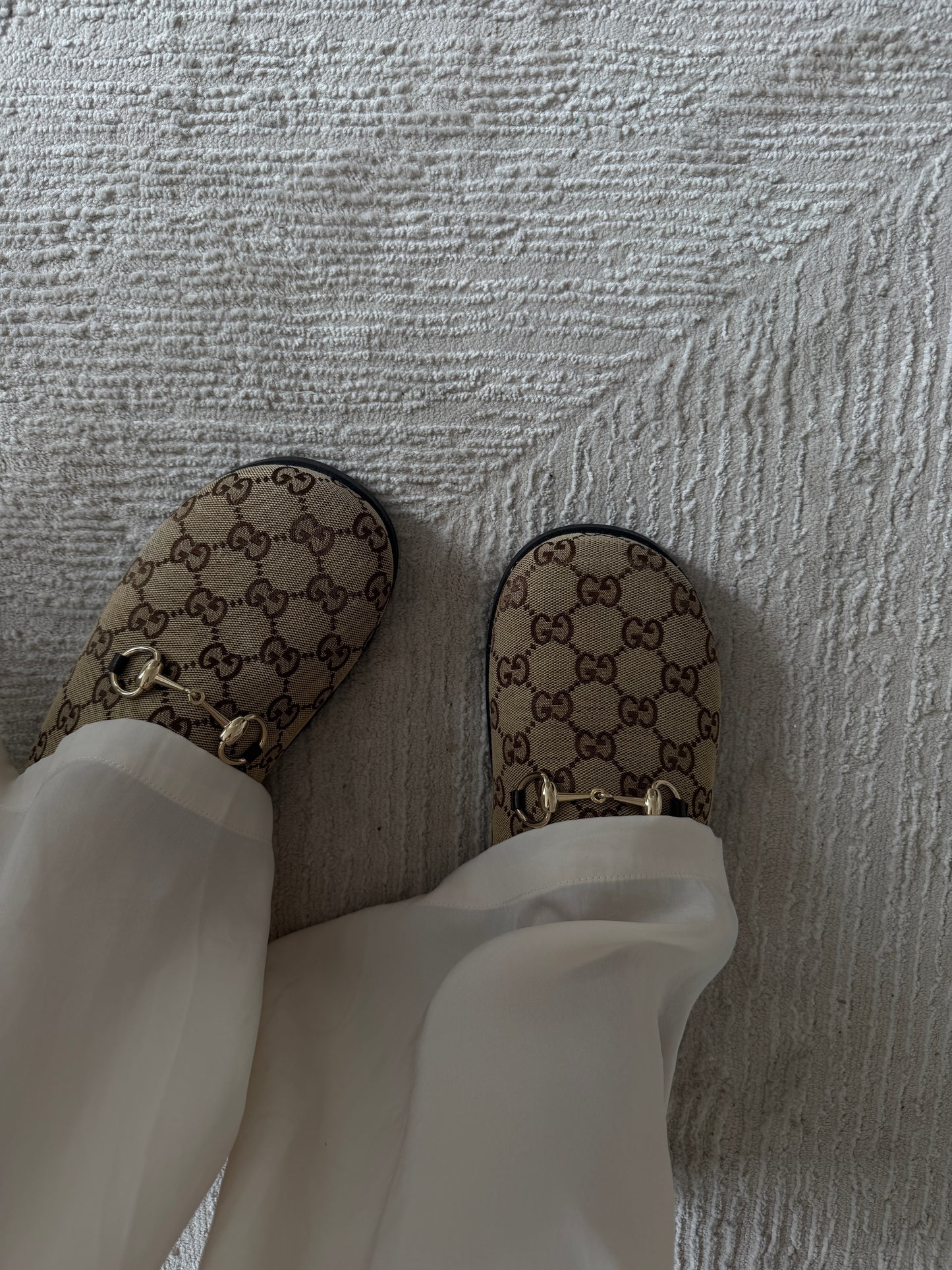 Gucci GG Canvas Horsebit Mules