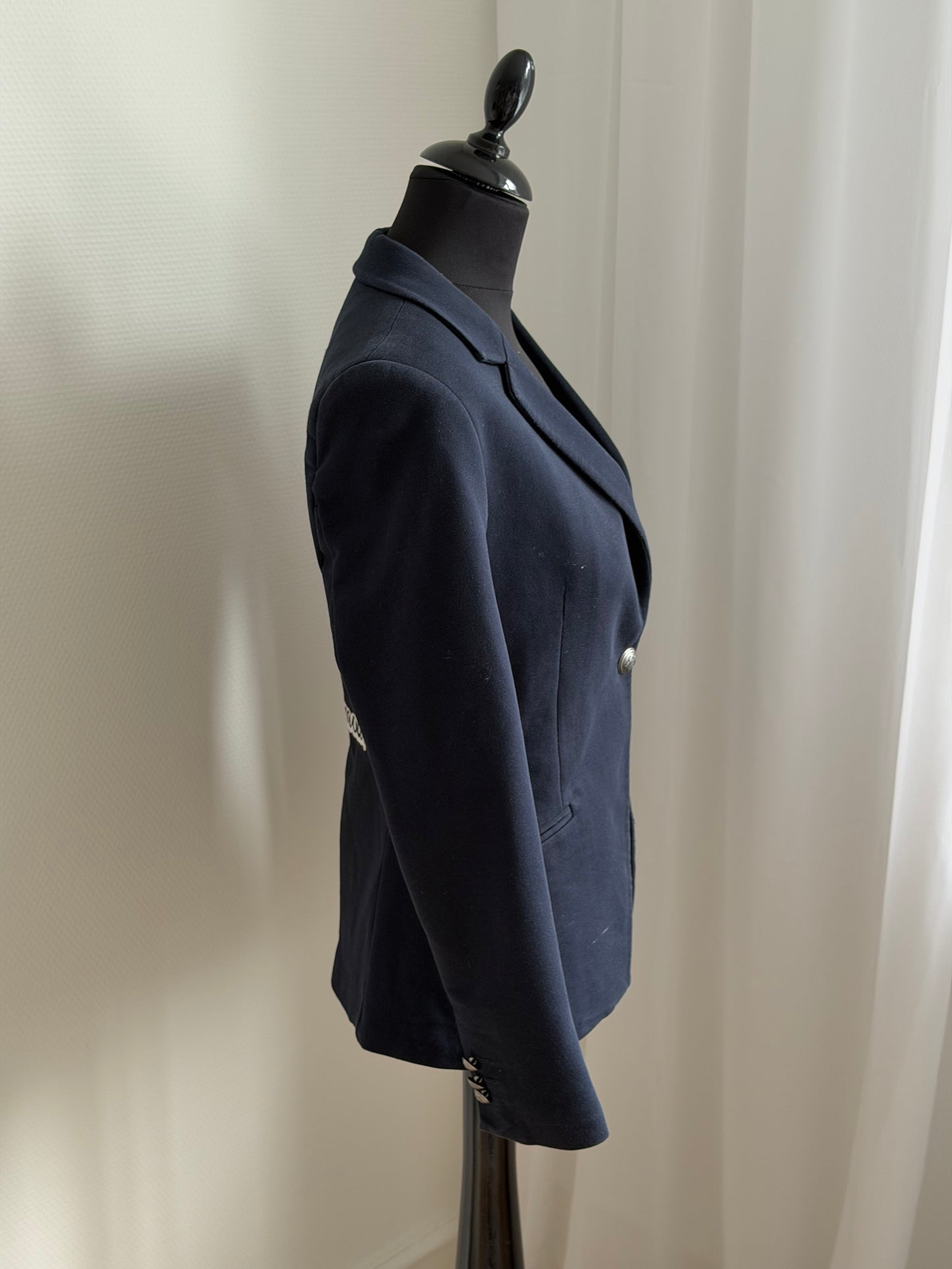 Gucci Embroidered Blazer Navy – Str. S