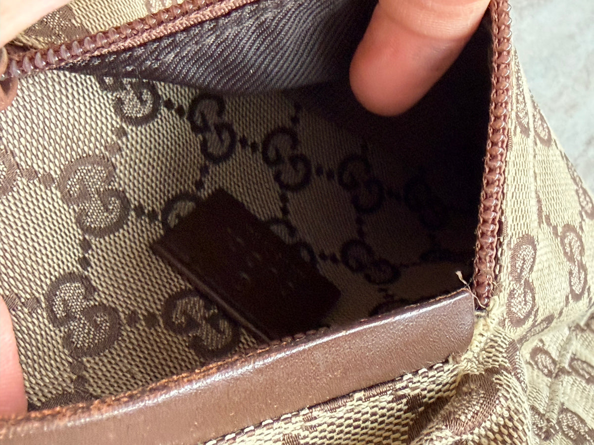 Gucci Vintage GG Canvas Belt Bag – Beige/Brown
