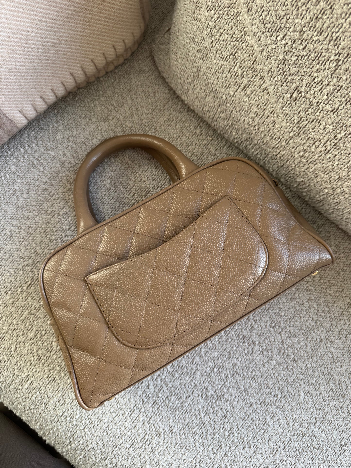 Chanel CC Bowling bag - caviar leather Taupe