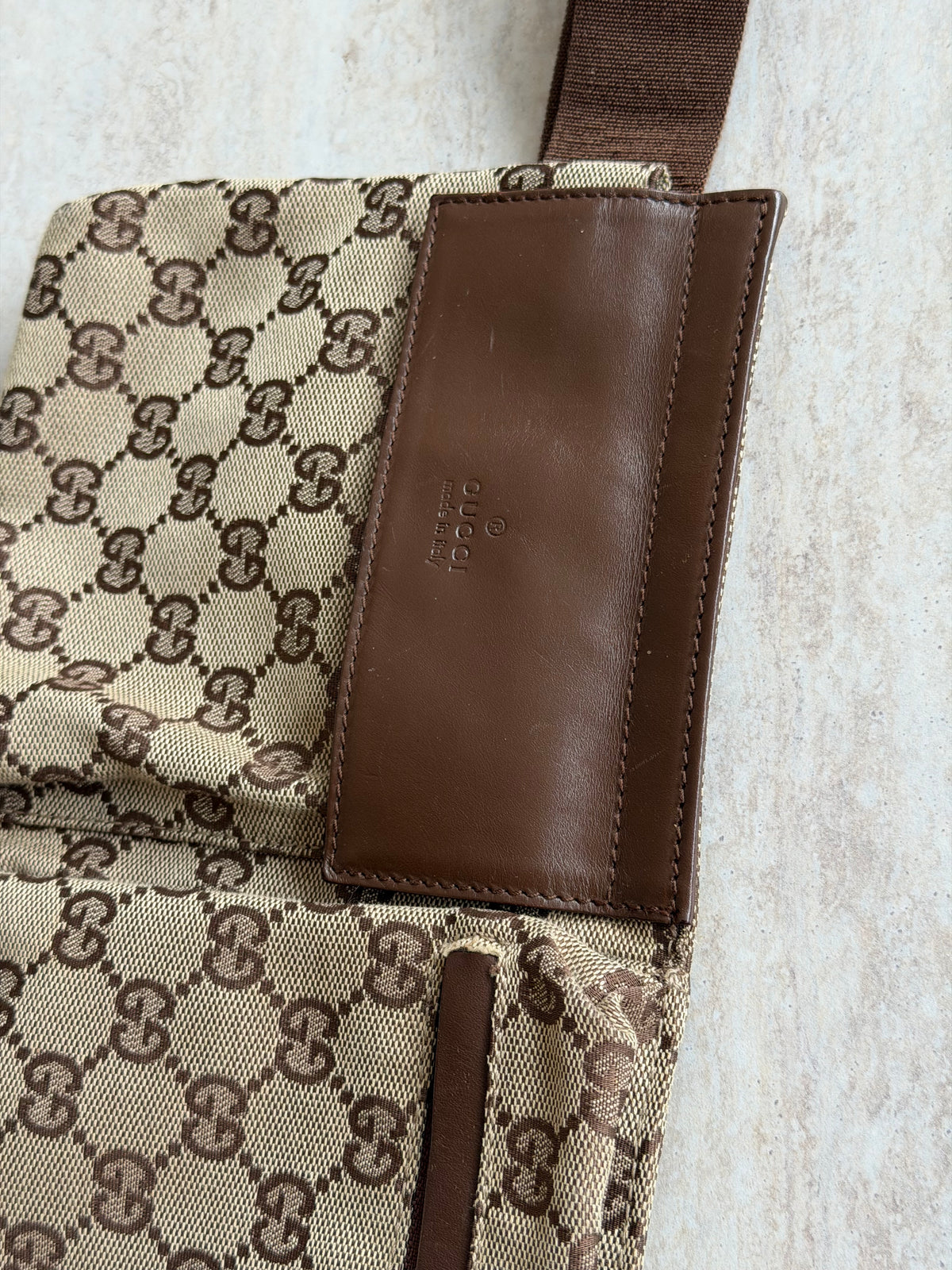 Gucci Vintage GG Canvas Belt Bag – Beige/Brown
