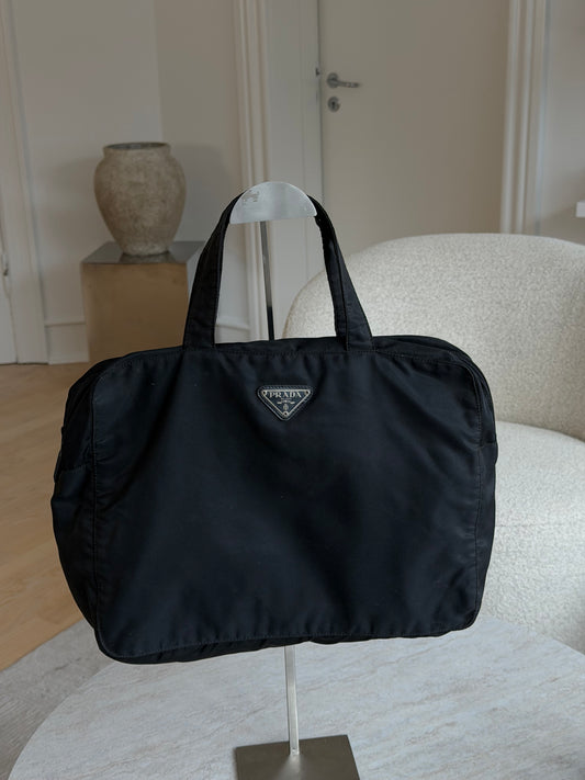 Prada Vintage Nylon Tote Bag – Black