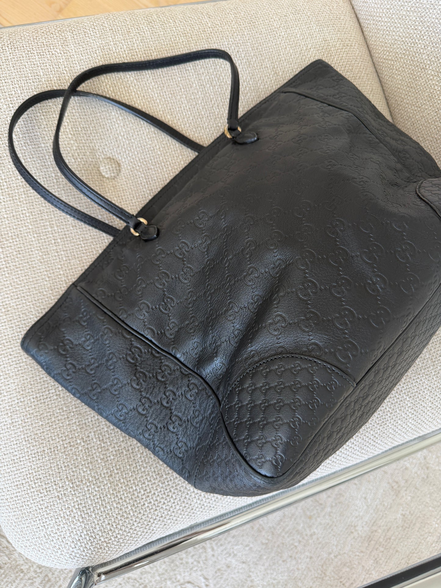 Gucci Guccissima Black Abbey Tote
