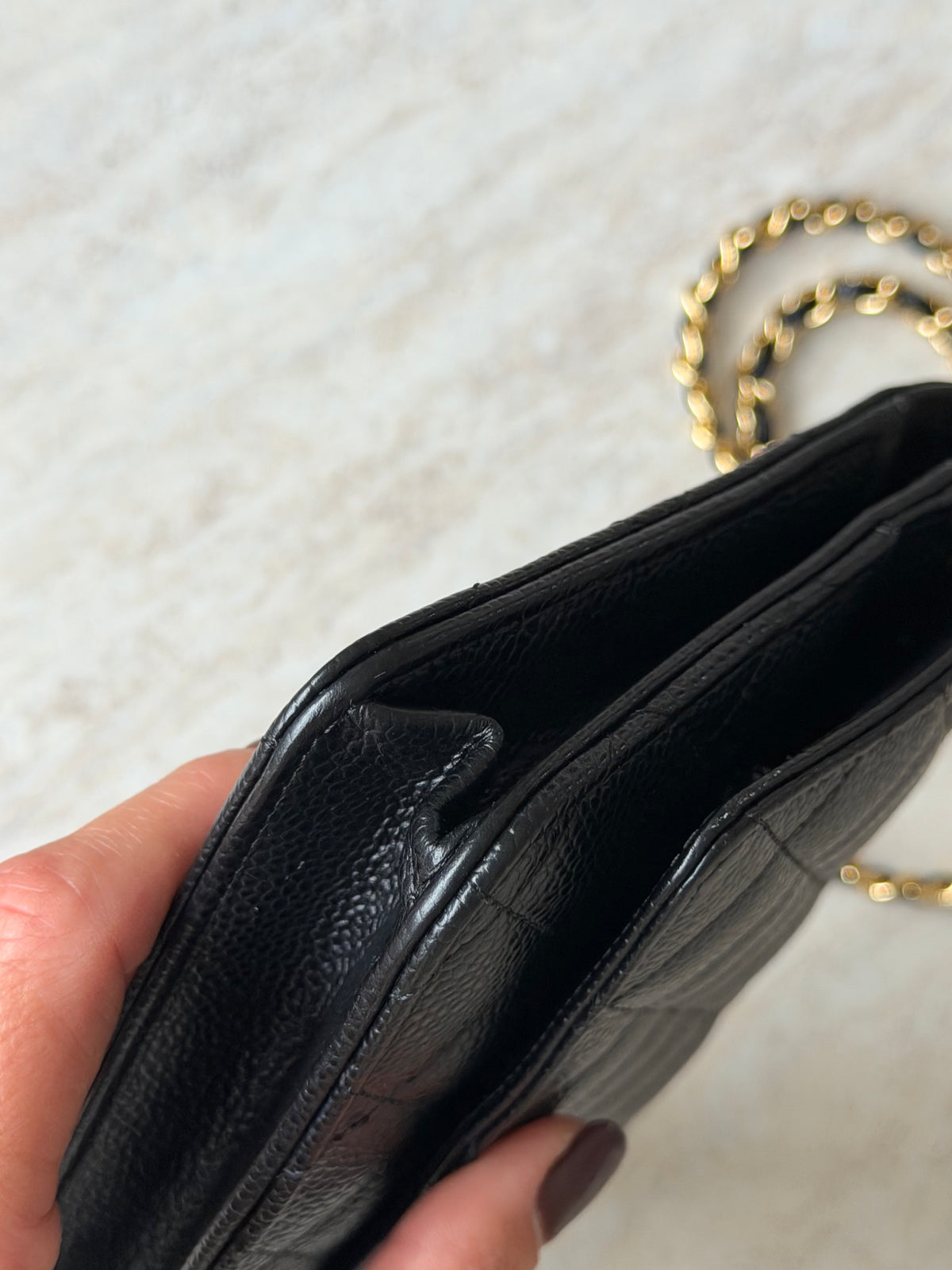 Chanel Wallet on Chain (WOC) - Black Caviar