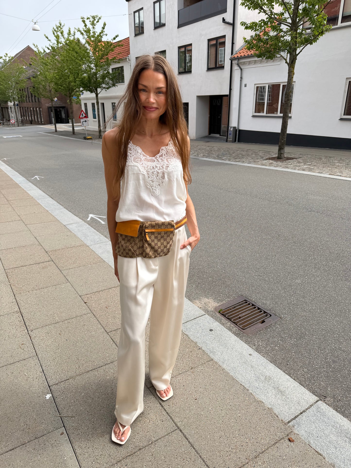 Gucci GG Canvas Belt Bag orange