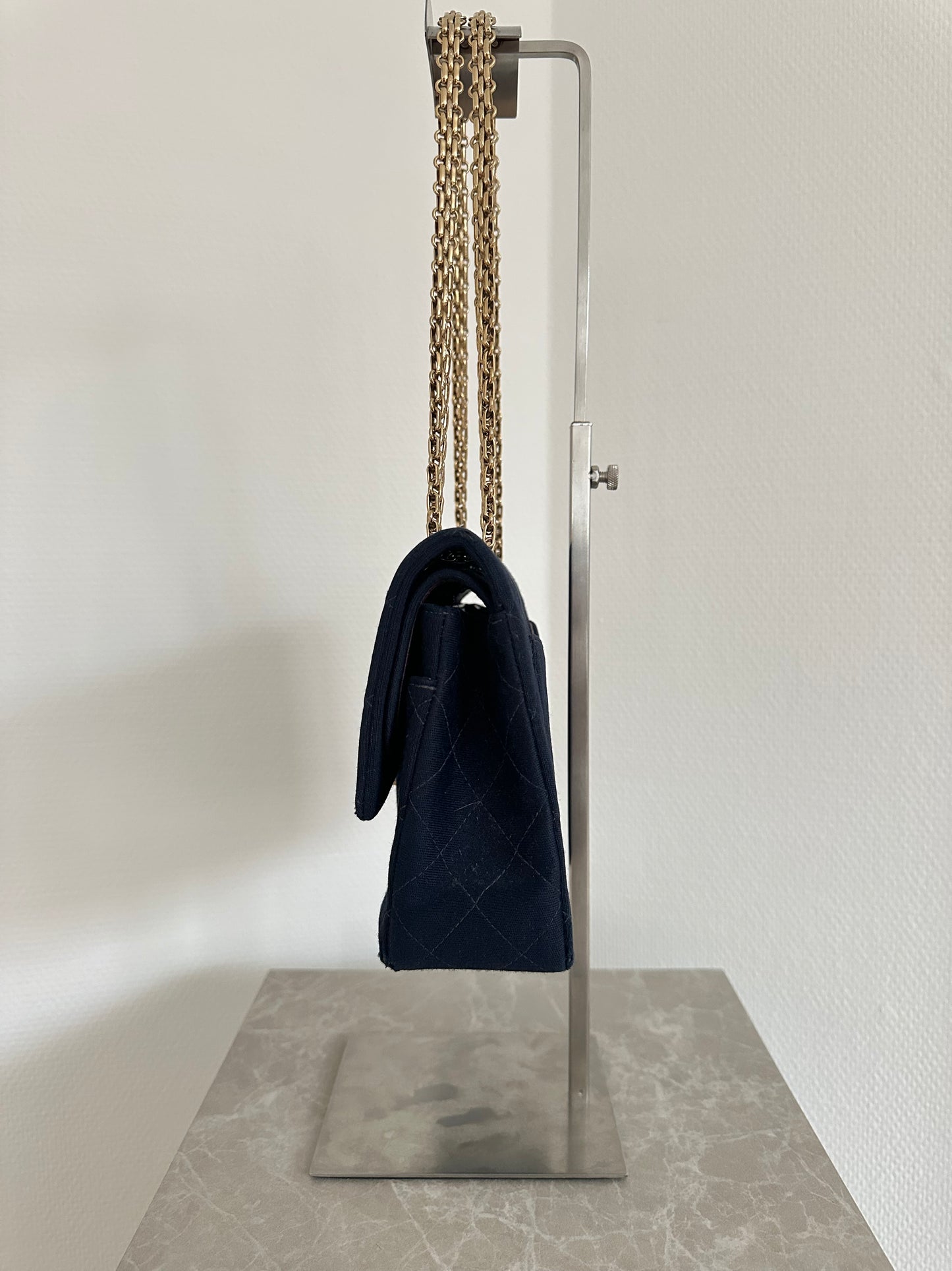 Chanel Classic Double Flap | Navy fabric