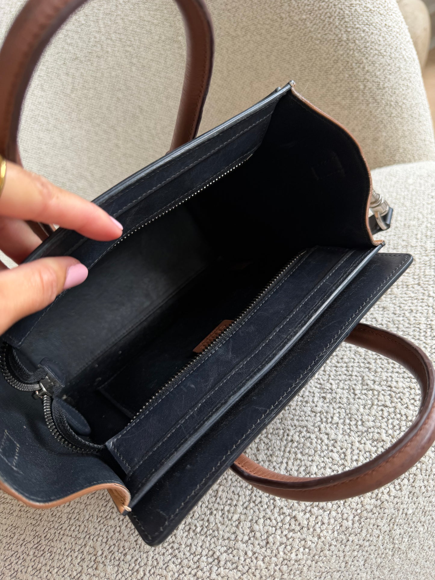 Celine Nano Luggage Tri-Color