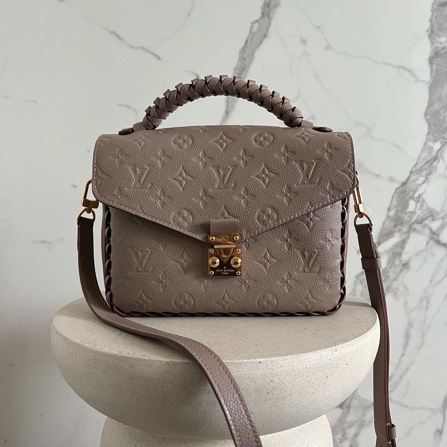 Louis Vuitton Empreinte Braided Pochette Metis Dune