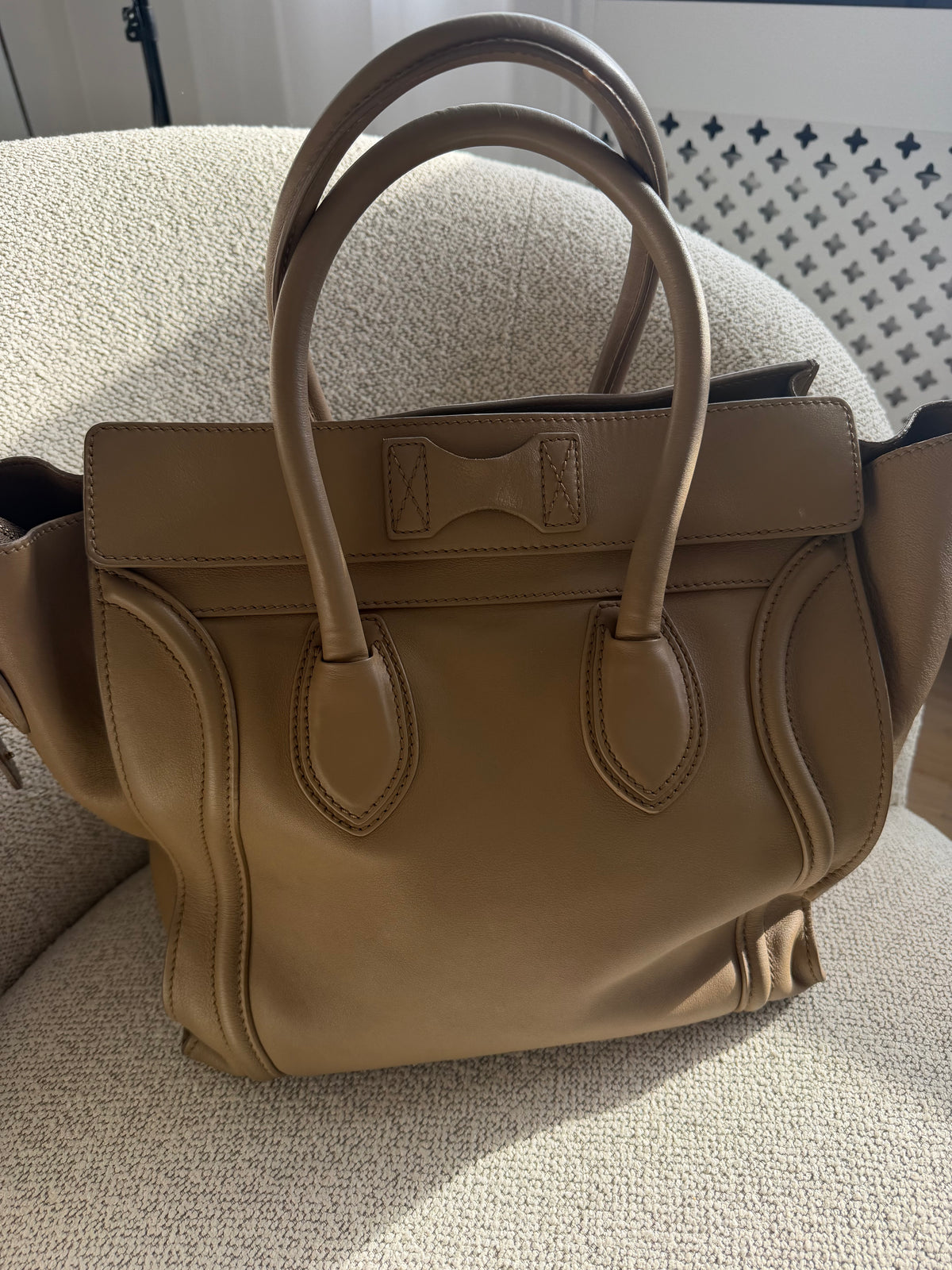 Celine Mini Luggage – Camel / Beige