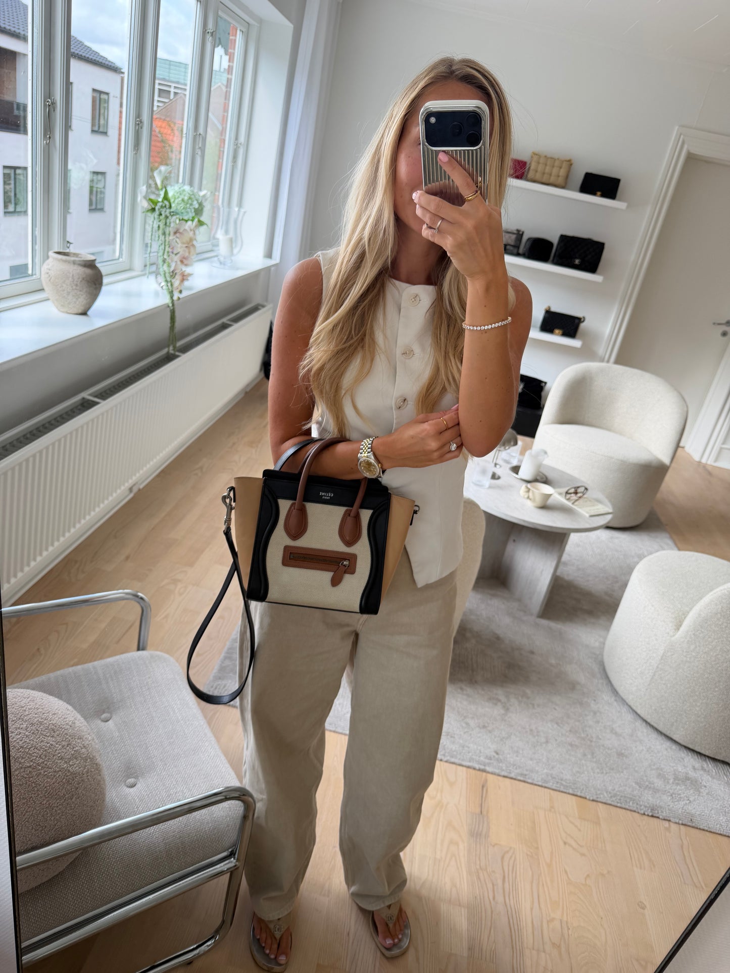 Celine Nano Luggage Tri-Color