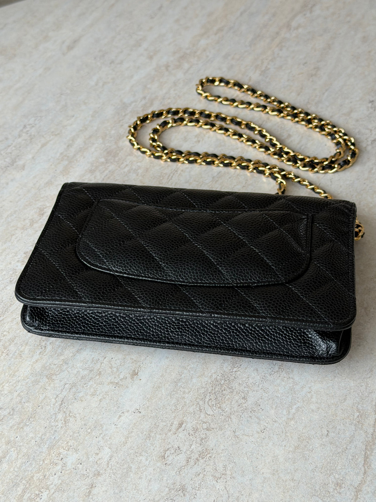 Chanel Wallet on Chain (WOC) - Black Caviar