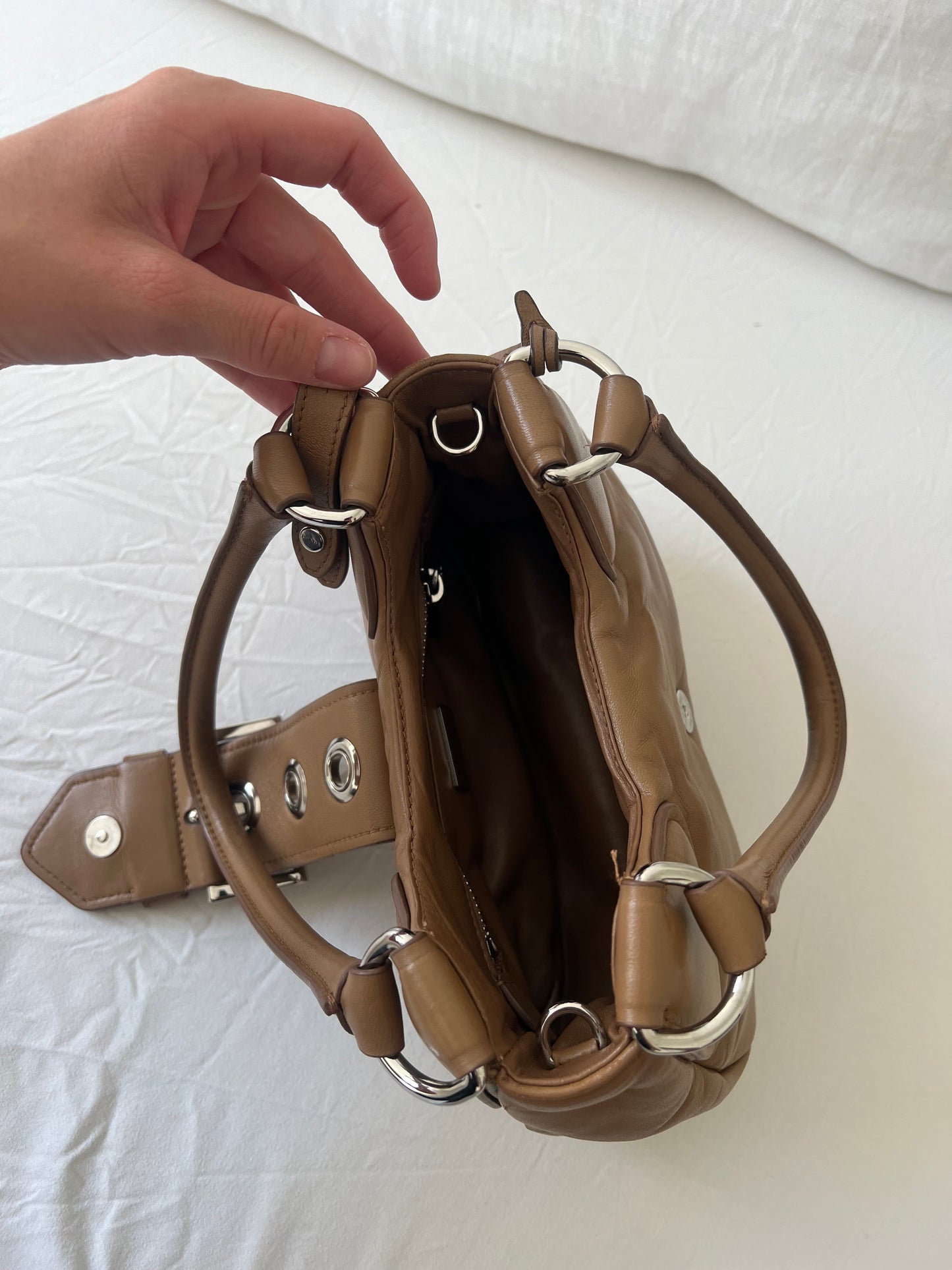 Prada Moon Moon Padded Nappa Leather Bag