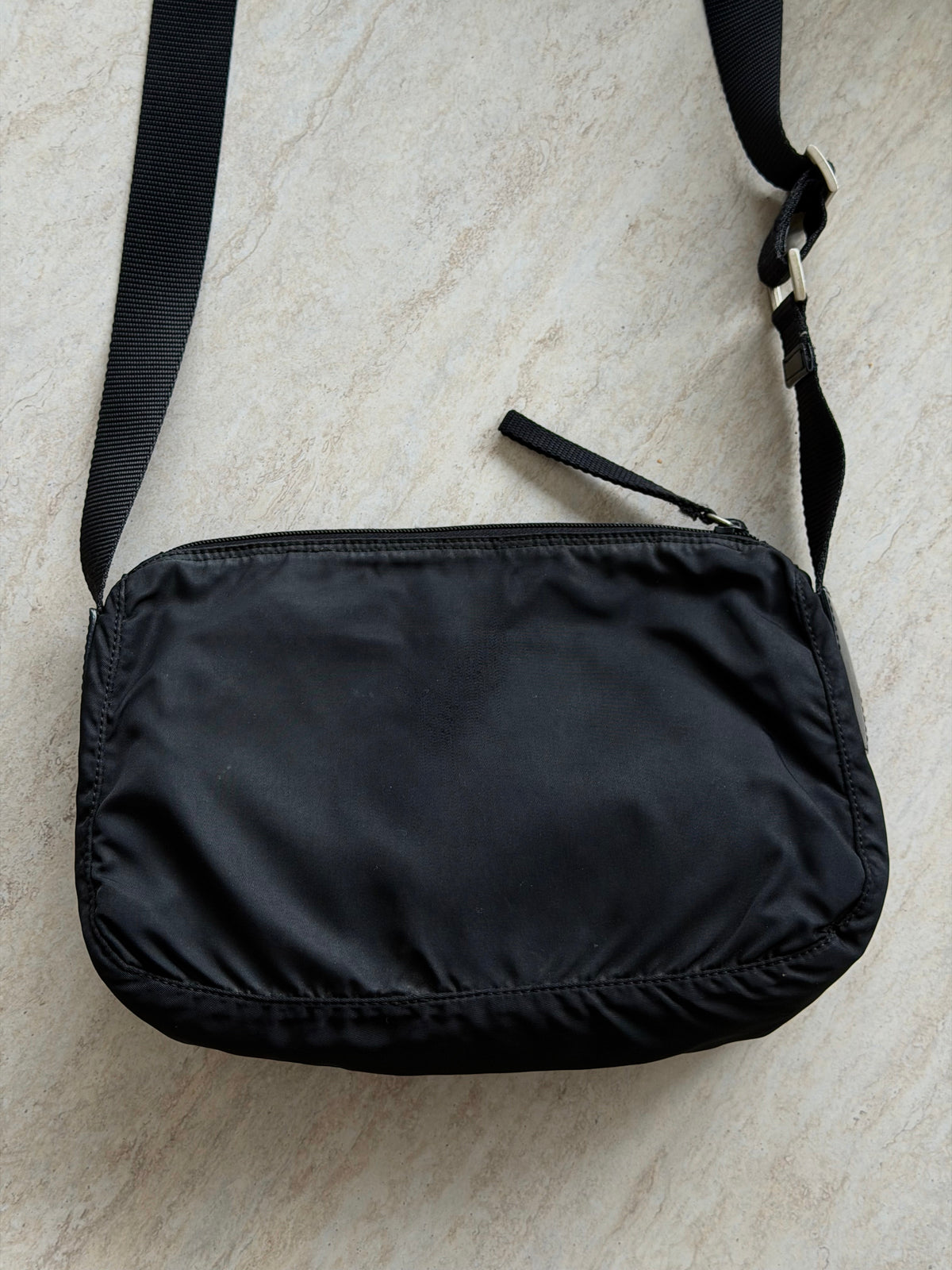 Prada Tessuto Nylon Crossbody Bag – Black