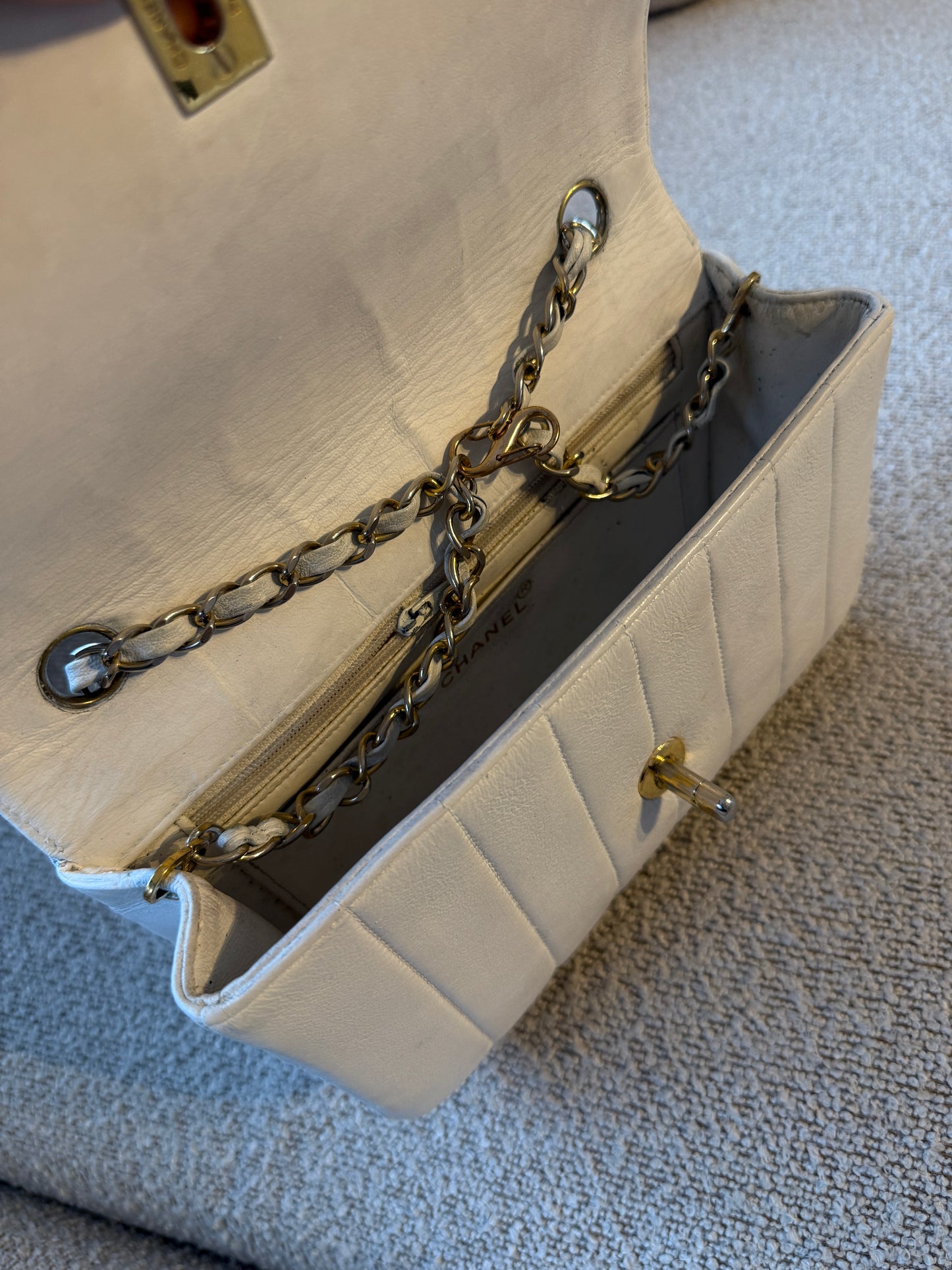 Chanel vertical flap bag