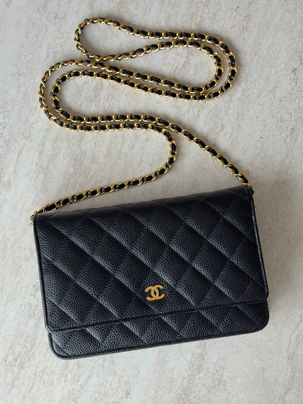 Chanel Wallet on Chain (WOC) - Black Caviar